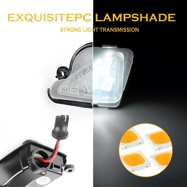 Pack 2 luci a LED per specchi Skoda Octavia Mk2 Mk3 e Superb MK2