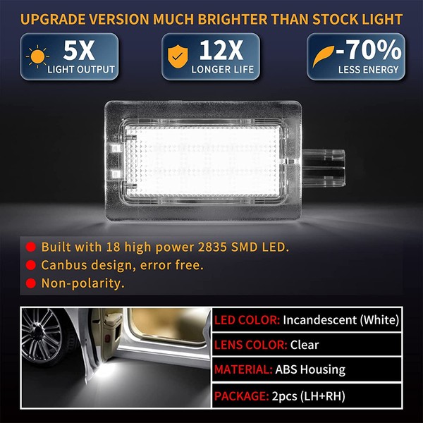 Module LED d'éclairage de courtoisie Chrysler 200, Sebring, 300