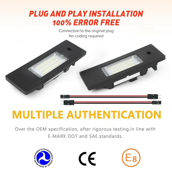 Pack modules plaque arrière BMW E63 E64 E81 E85 E86 E87