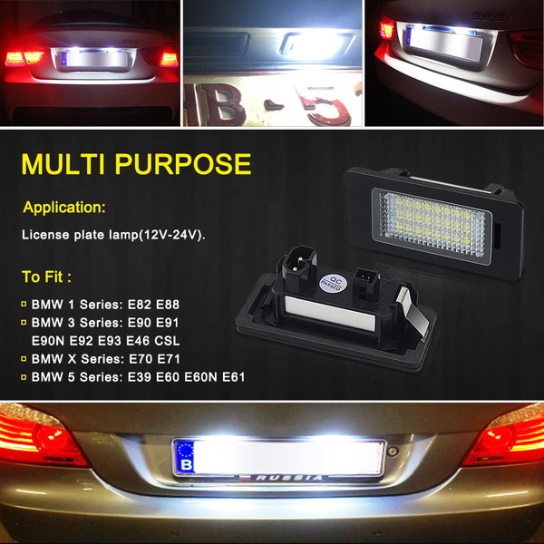 Pack modules plaque arrière BMW E82 E88 E90 E91 E92 E93 E46 E39 E60 E61 E61 E70 E71