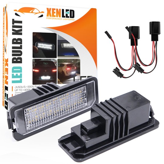Pack LED rear plate Golf 5 - white 6000k