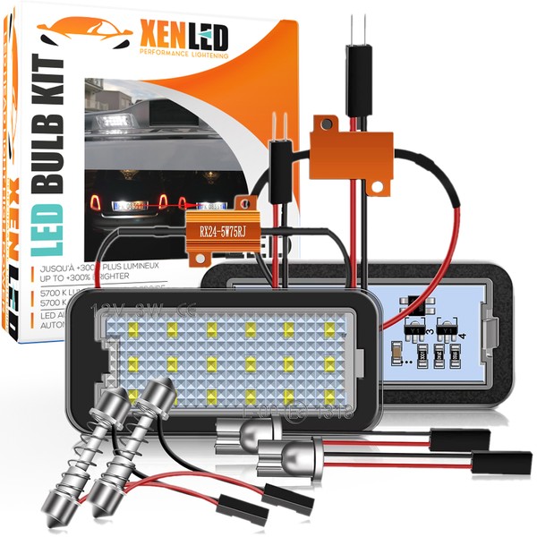 Packen Sie 2 LED-Module Heckplatte FIAT 500 500C