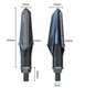 Flashing LED scrolling motorcycle sequential bar pm12led