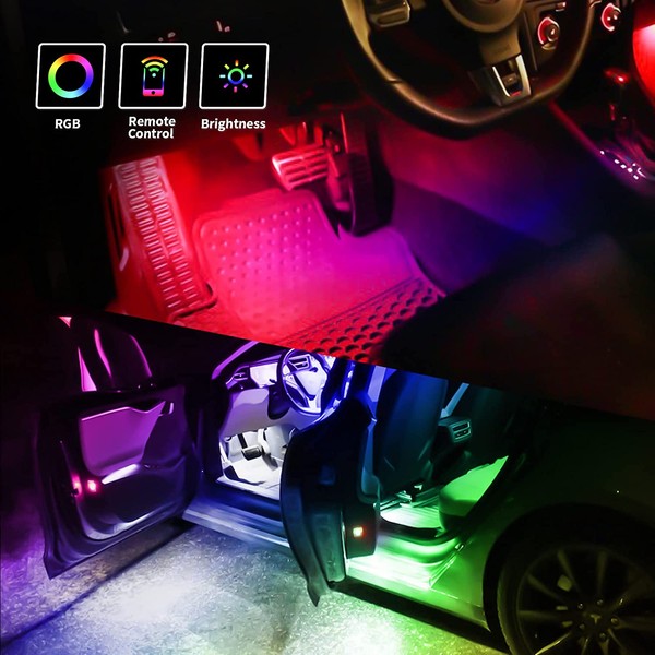 Kits de iluminação interior Led RGB - BMW* E60 / E81 / E90 / E71 - Mini Cooper - Par