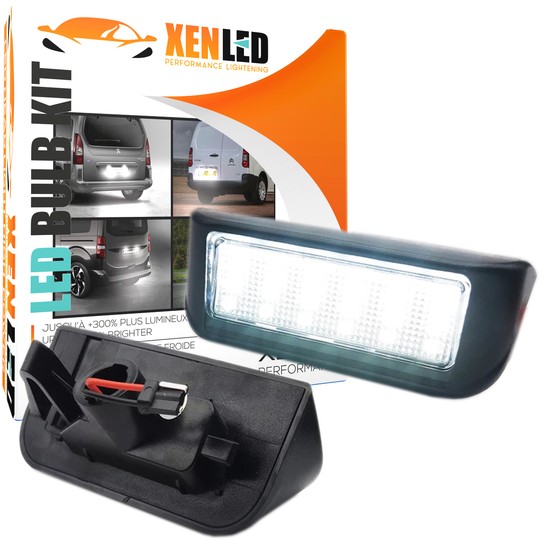 Modules LED plaque arrière Citroën Jumpy & Berlingo - Feu éclaireur de plaque 6340G7