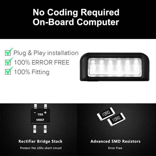 Modules LED plaque arrière Citroën Jumpy & Berlingo - Feu éclaireur de plaque 6340G7