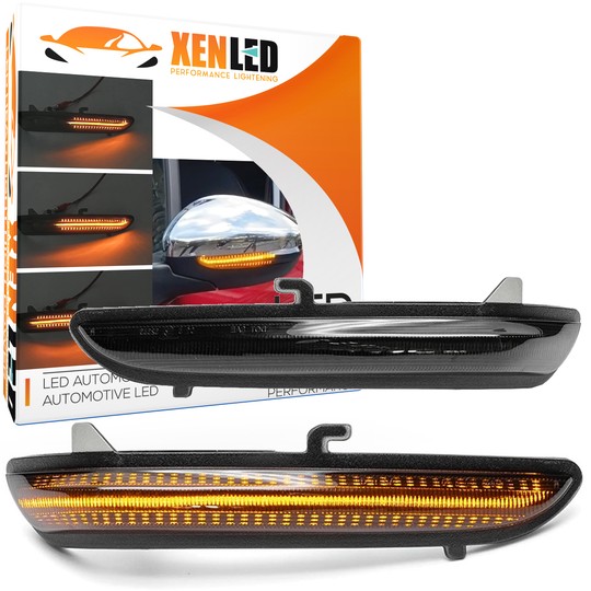 Repeaters dynamic backlighting LED scrolling Peugeot 2008