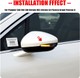 Repeaters dynamic backlighting LED scrolling Peugeot 508