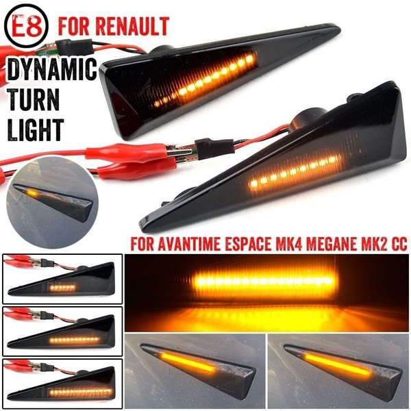 DYNAMIC LED getönte Repeater Blinker RENAULT WIND (2010-)