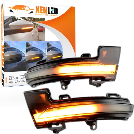 Dynamic LED Repeaters Skoda Octavia Mk3 A7 5E 2013-2019 - Scrolling Homologated