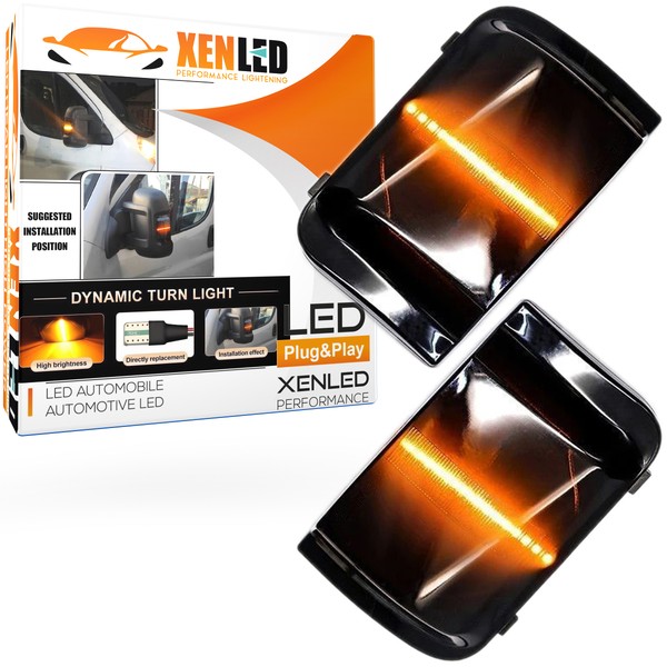 Répétiteurs DYNAMIQUE LED Citroën Jumper - DÉFILANT RÉTRO - Clignotant