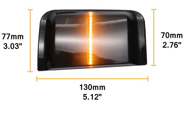 Répétiteurs DYNAMIQUE LED Citroën Jumper - DÉFILANT RÉTRO - Clignotant