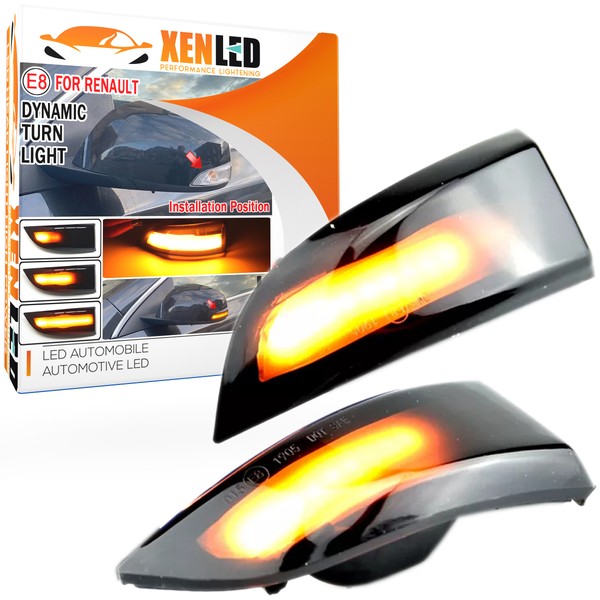 Répétiteurs RÉTRO LED DYNAMIQUE DÉFILANT Mégane III - Renault - Clignotant