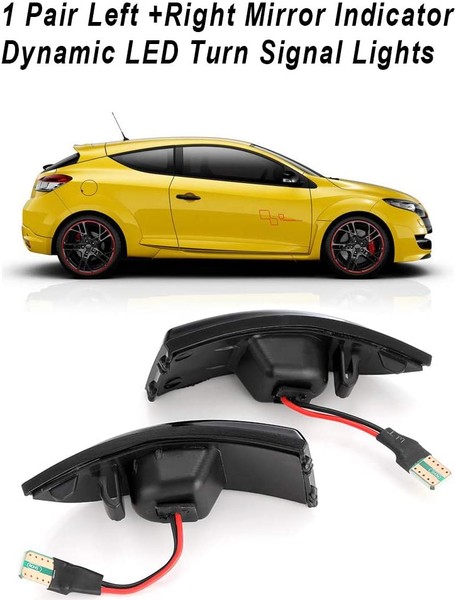 Repeaters dynamic LED scrolling retro Megane III - Renault