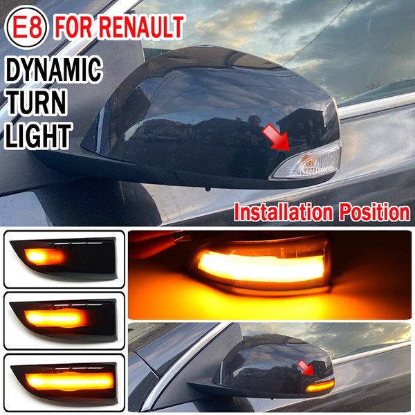 Repeaters dynamic LED scrolling retro Megane III - Renault