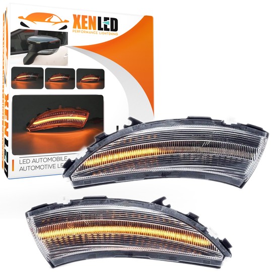 Répétiteurs RÉTRO LED DYNAMIQUE DÉFILANT Clio 4 Clair - Renault CAPTUR I phase 1 - Clignotant