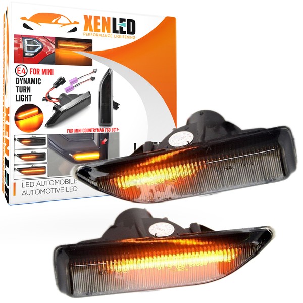 Clignotants Latéraux Défilants LED Mini Countryman F60 - Version Fumée DYNAMIQUE