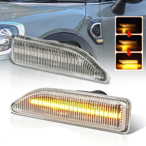 Clignotants Latéraux Défilants LED Mini Countryman F60 - Version claire DYNAMIQUE