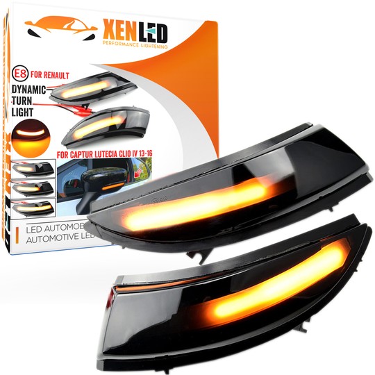 Répétiteurs RÉTRO LED DYNAMIQUE DÉFILANT Captur - Renault - Clignotant