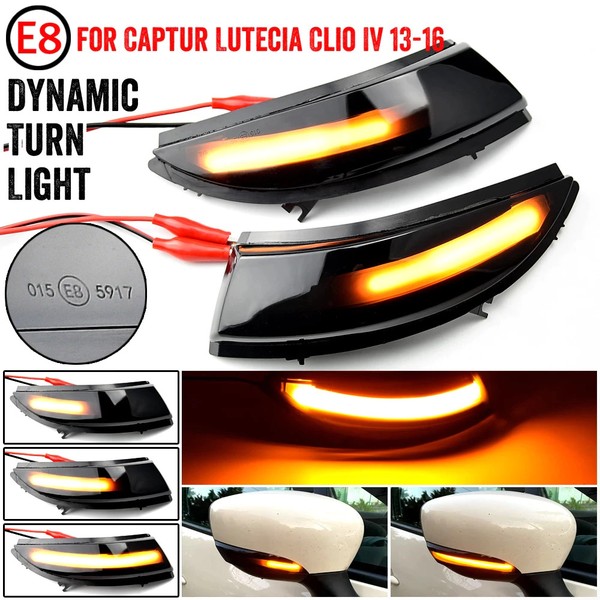 Répétiteurs RÉTRO LED DYNAMIQUE DÉFILANT Captur - Renault - Clignotant