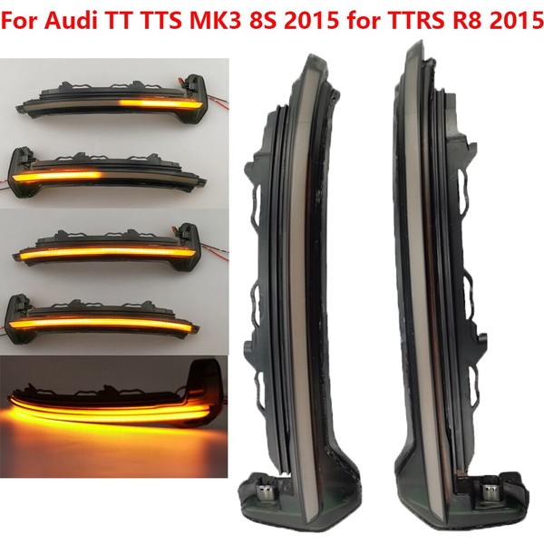 Répétiteurs LED Dynamique Audi* TT TTRS 8S, R8 Rétro Défilant Homologué - Clignotant