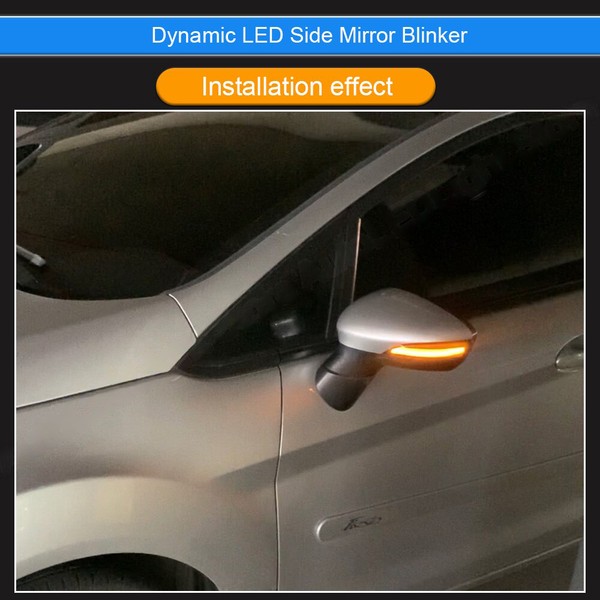 Répétiteurs Rétro LED Dynamique Défilant Clair FORD Fiesta 2011 - 2018 - Clignotant