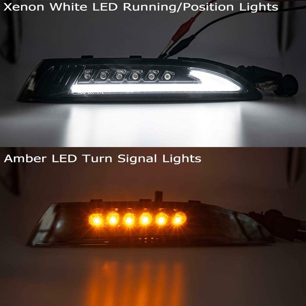 Clignotants LED Dynamique Défilant + Feux de jour LED Scirocco Volkswagen - Version Fumée