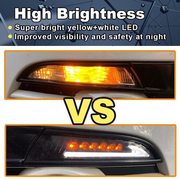Clignotants LED Dynamique Défilant + Feux de jour LED Scirocco Volkswagen - Version Fumée
