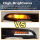 Clignotants LED Dynamique Défilant + Feux de jour LED Scirocco Volkswagen - Version Fumée