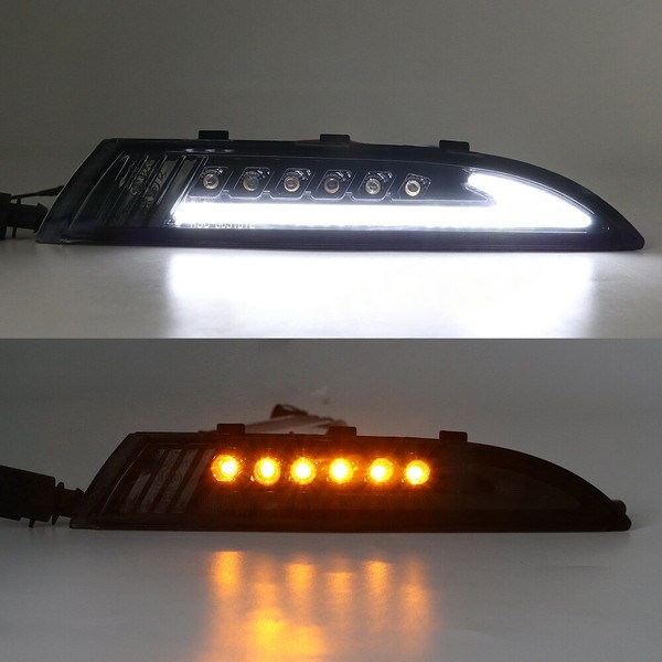 Clignotants LED Dynamique Défilant + Feux de jour LED Scirocco Volkswagen - Version Fumée