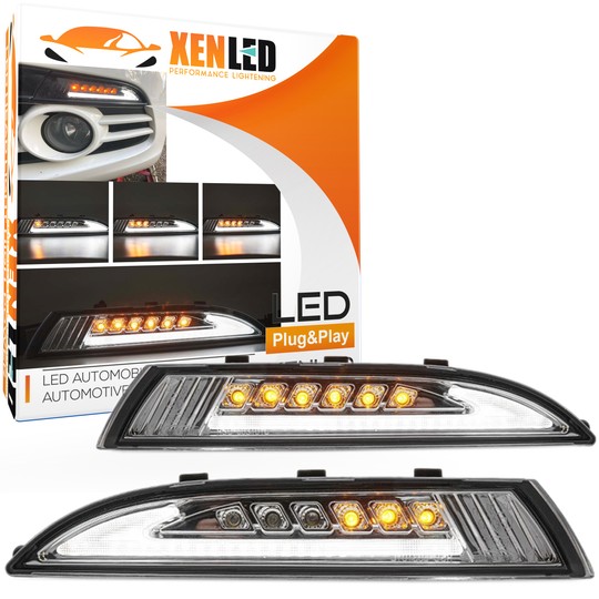 Clignotants LED Dynamique Défilant + Feux de jour LED Scirocco Volkswagen - Version Claire