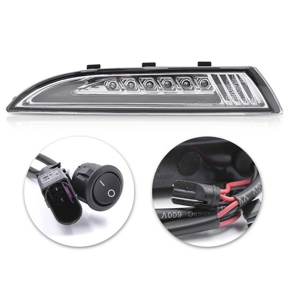 Dynamische LED-Blinker + LED-Tagfahrlicht Volkswagen Scirocco - Klare Version