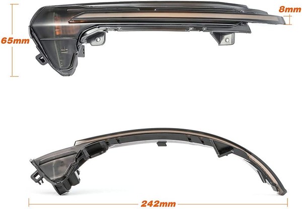 Répétiteurs LED Dynamique AUDI* A6 S6 RS6 C7 2011 - 2018 Rétro Défilant Homologué - Clignotant