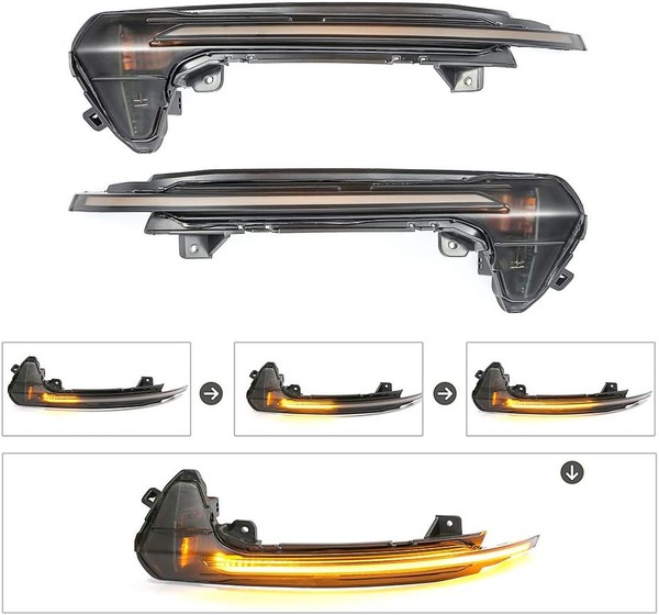 Répétiteurs LED Dynamique AUDI* A6 S6 RS6 C7 2011 - 2018 Rétro Défilant Homologué - Clignotant