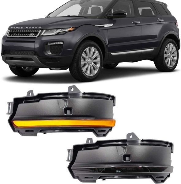 Rétroviseurs LED Défilant RANGE ROVER EVOQUE 2014 - 2017 - Clignotant Dynamique