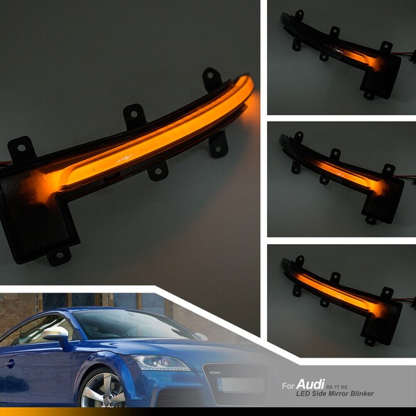 Répétiteurs LED Dynamique Audi* TT & R8 Rétro Défilant Homologué - Clignotant
