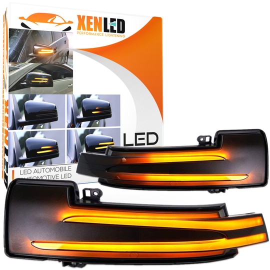 Repeaters dynamic LED backlit scrolling mercedes class, cla, c, b,