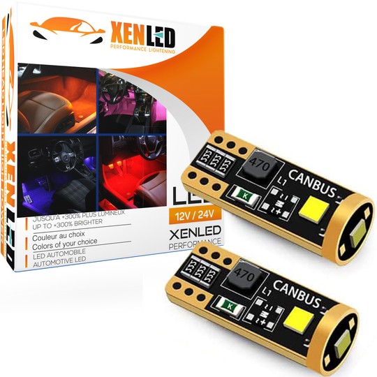2x LEDs éclairage des pédaliers et pieds pour DS DS 3
