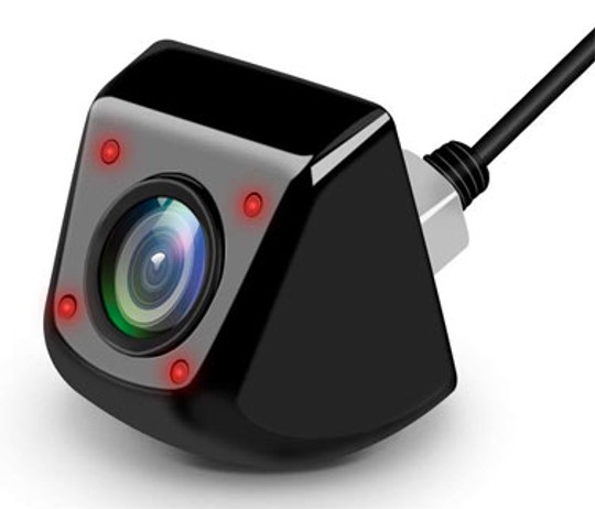 Câmera de ré universal - 170° com visão noturna - LED - Sensor CMOS