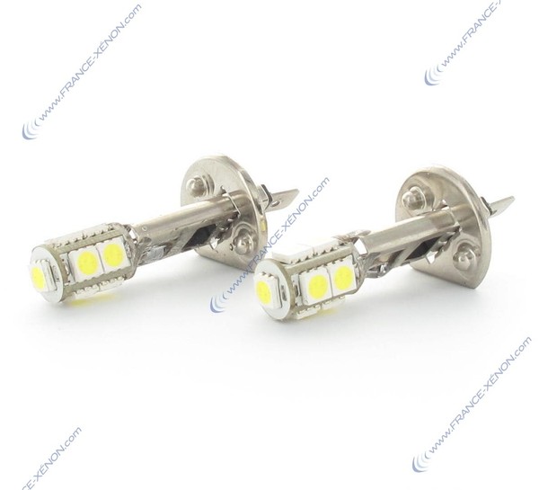2 x Ampoules H1 LED SMD 9 LED