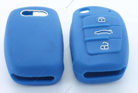 Capa protetora de silicone para chave compatível com AUDI* - AZUL