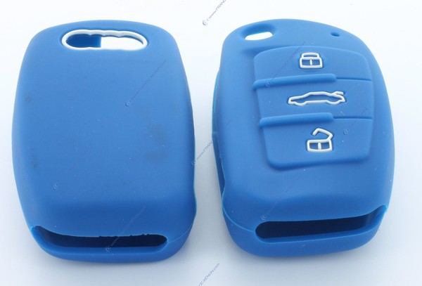 Capa protetora de silicone para chave compatível com AUDI* - AZUL