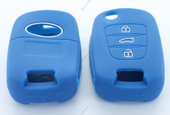 Capa de proteção de chave KIA BLUE