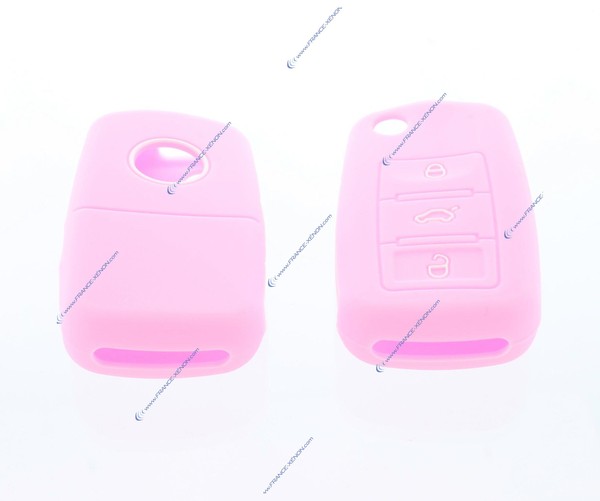 Capa de proteção de chave compatível com VW* PINK