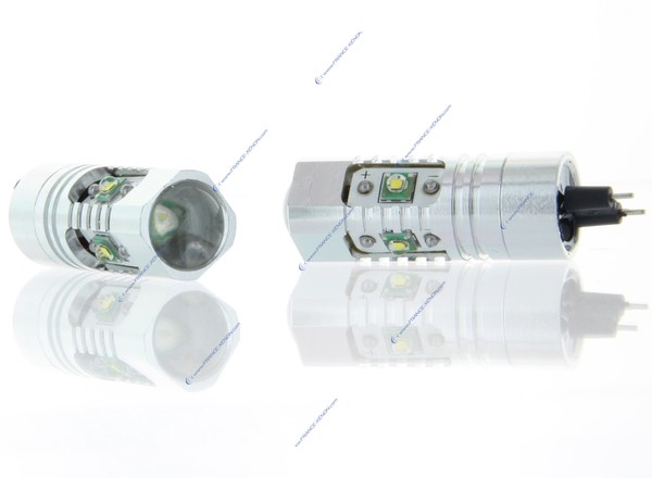 2x 5 CREE LED pærer - HP24 - 6000K 12V LED kørelys pære - Hvid
