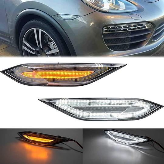Pack Clignotants + Feux de jour latéral LED Cayenne 958 - 2011 à 2014