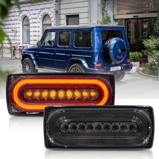 2x Full LED Class G W463 rear lights - Smoke Version - G500 G550 G55 G63 AMG