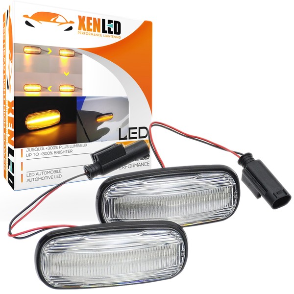 Répétiteurs latéraux LED dynamiques Land Rover Discovery, Freelander et Defender - Version Claire