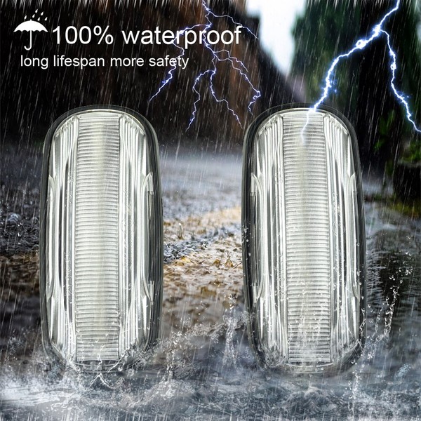 Répétiteurs latéraux LED dynamiques Land Rover Discovery, Freelander et Defender - Version Claire