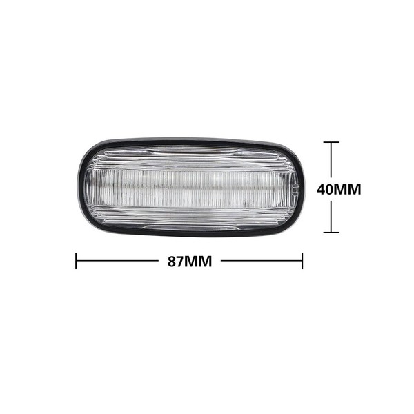 Répétiteurs latéraux LED dynamiques Land Rover Discovery, Freelander et Defender - Version Claire